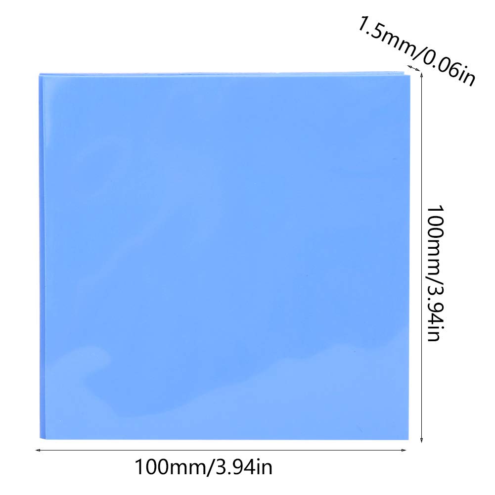 Saluaqui Pad Termico Silicone 100x100x1,5mm 5 Pezzi