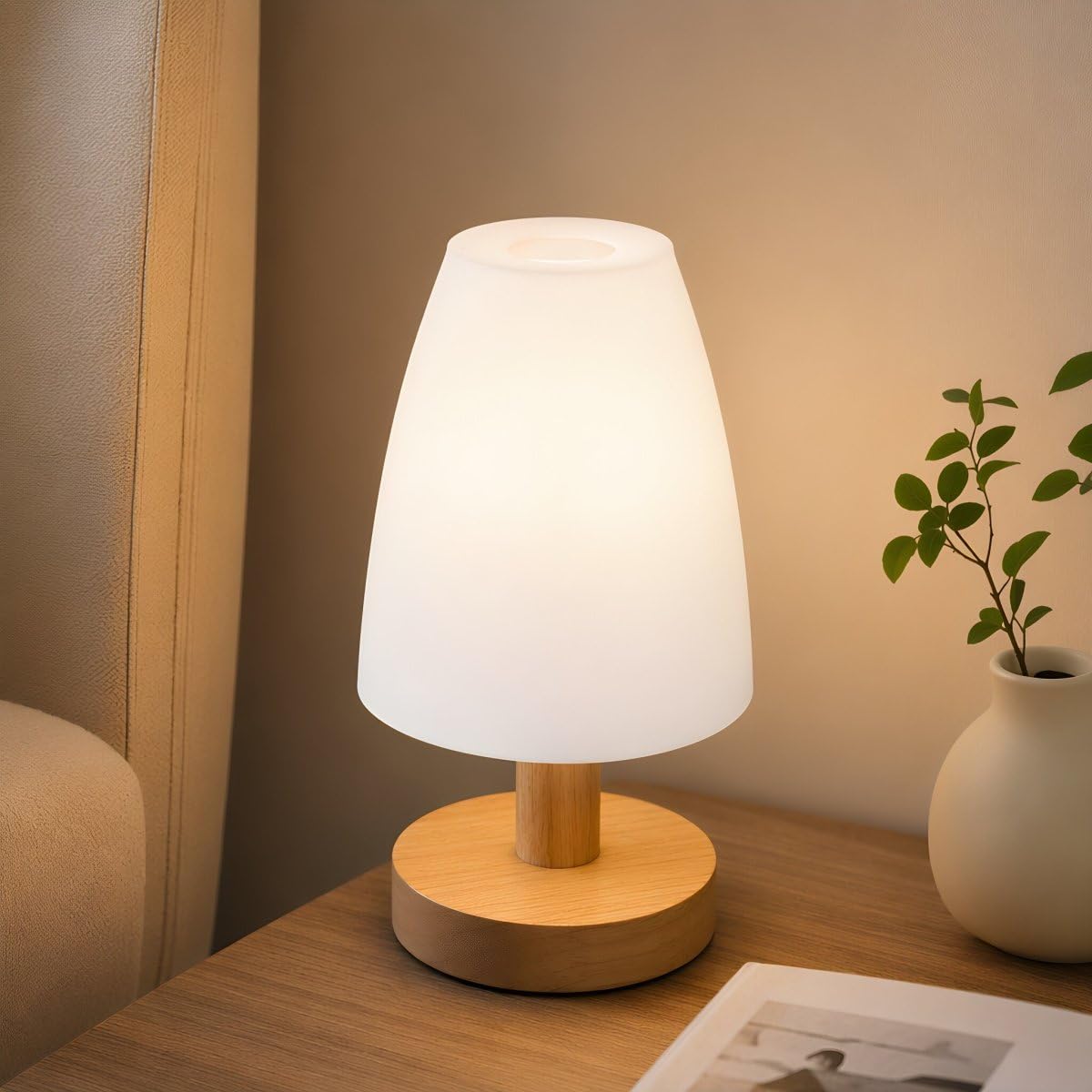 DOITOOL Paralume Plastica Bianco 10 cm 2 Pezzi Foro 30 mm