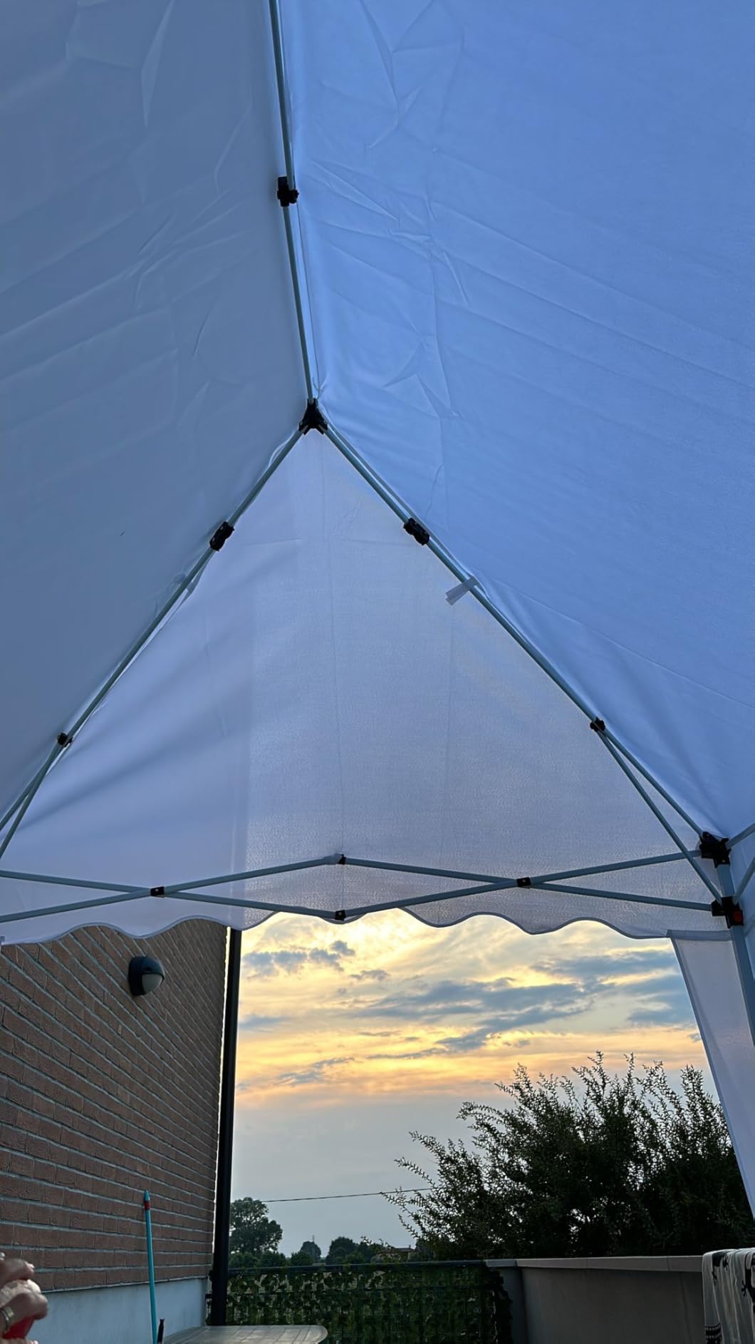 GrecoShop 5803 gazebo pieghevole impermeabile 3x2 m