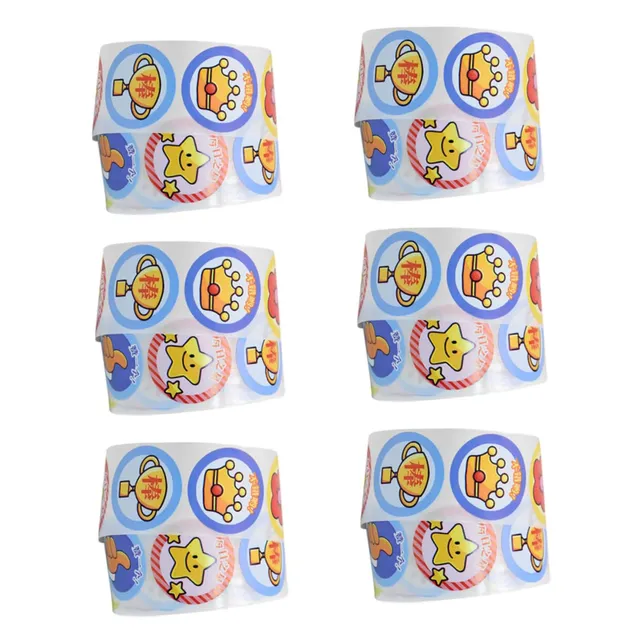 DOITOOL Adesivi Motivazionali Bambini 6 Rotoli 3000 Pezzi