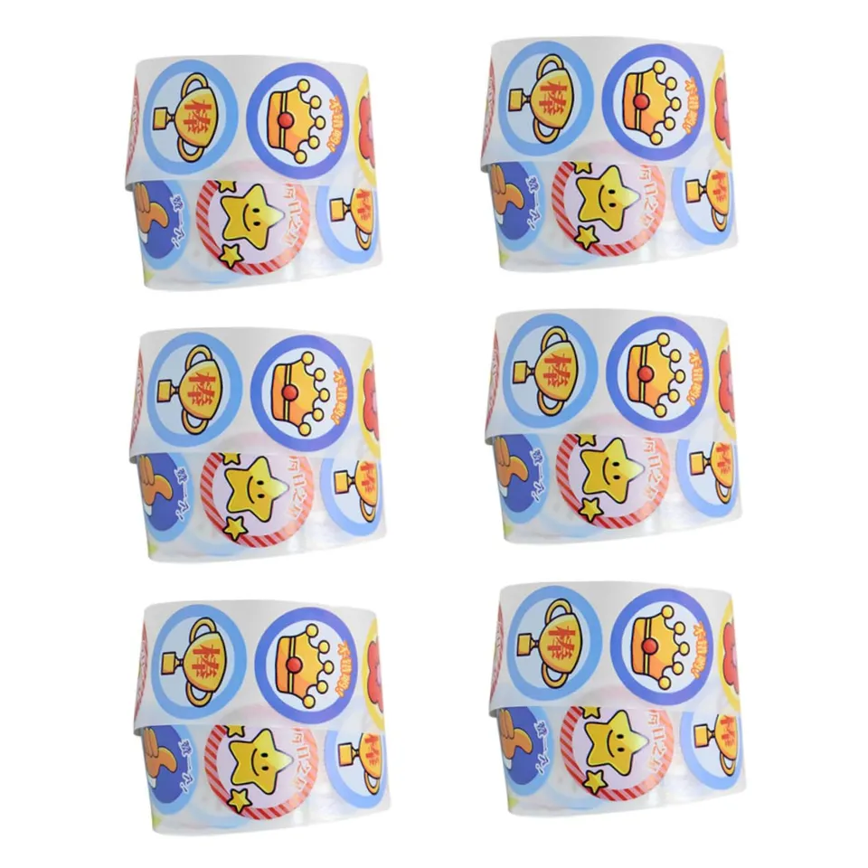 DOITOOL Adesivi Motivazionali Bambini 6 Rotoli 3000 Pezzi