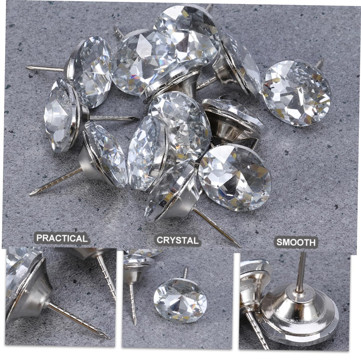 DOITOOL Bottoni tappezzeria cristallo 100 pezzi decorativi