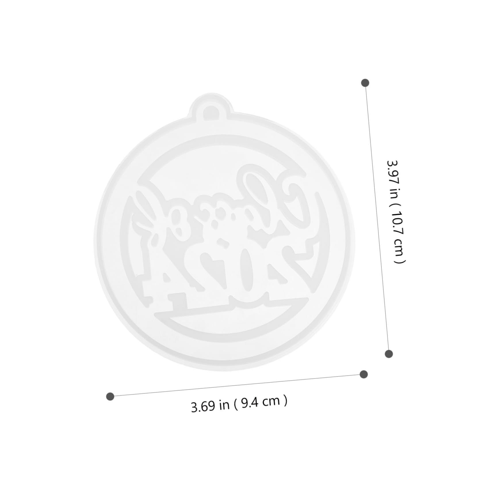 DOITOOL Stampo silicone portachiavi laurea 10,1x9,4 cm