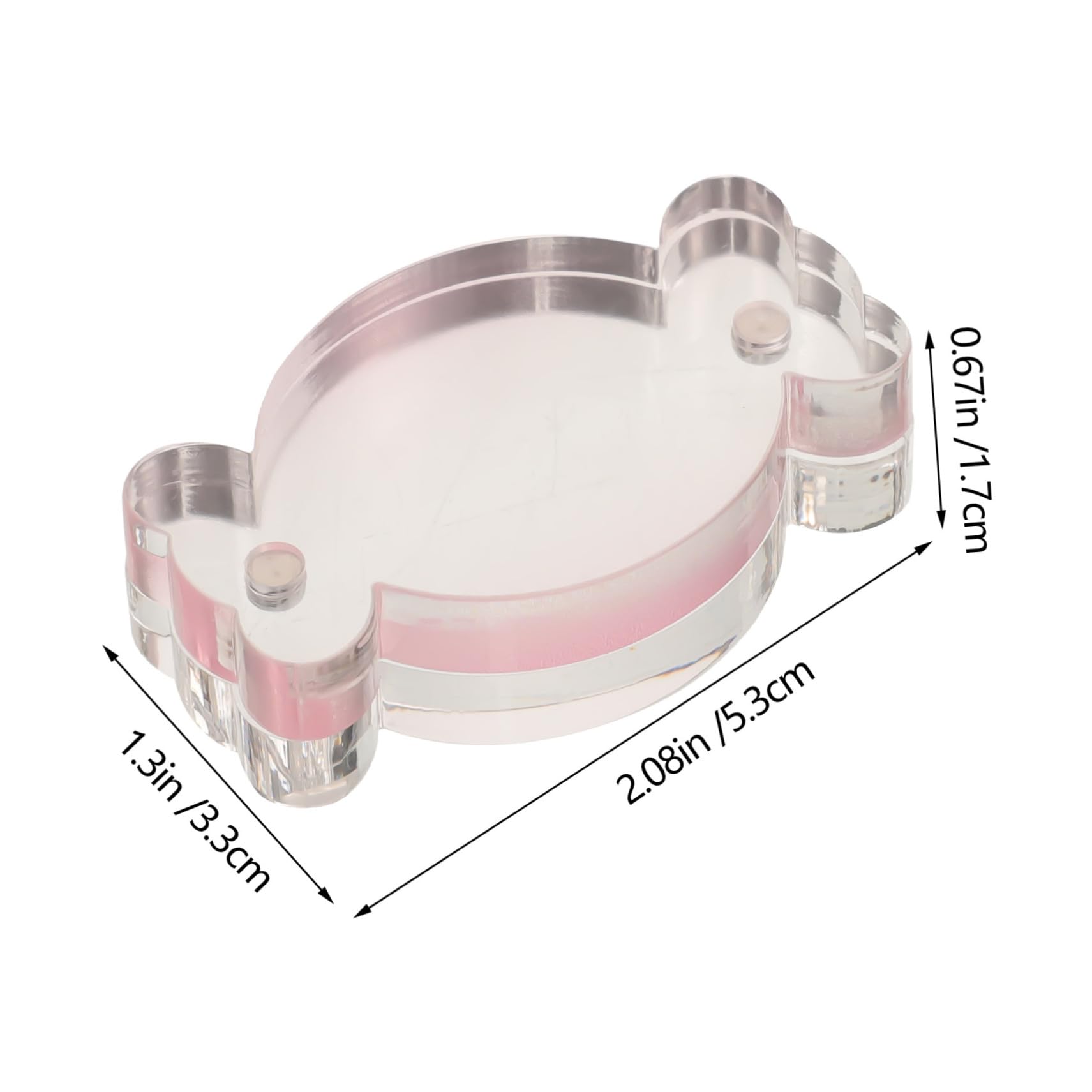 DOITOOL Espositore Magnetico Carte Acrilico Rosa 4 Pezzi