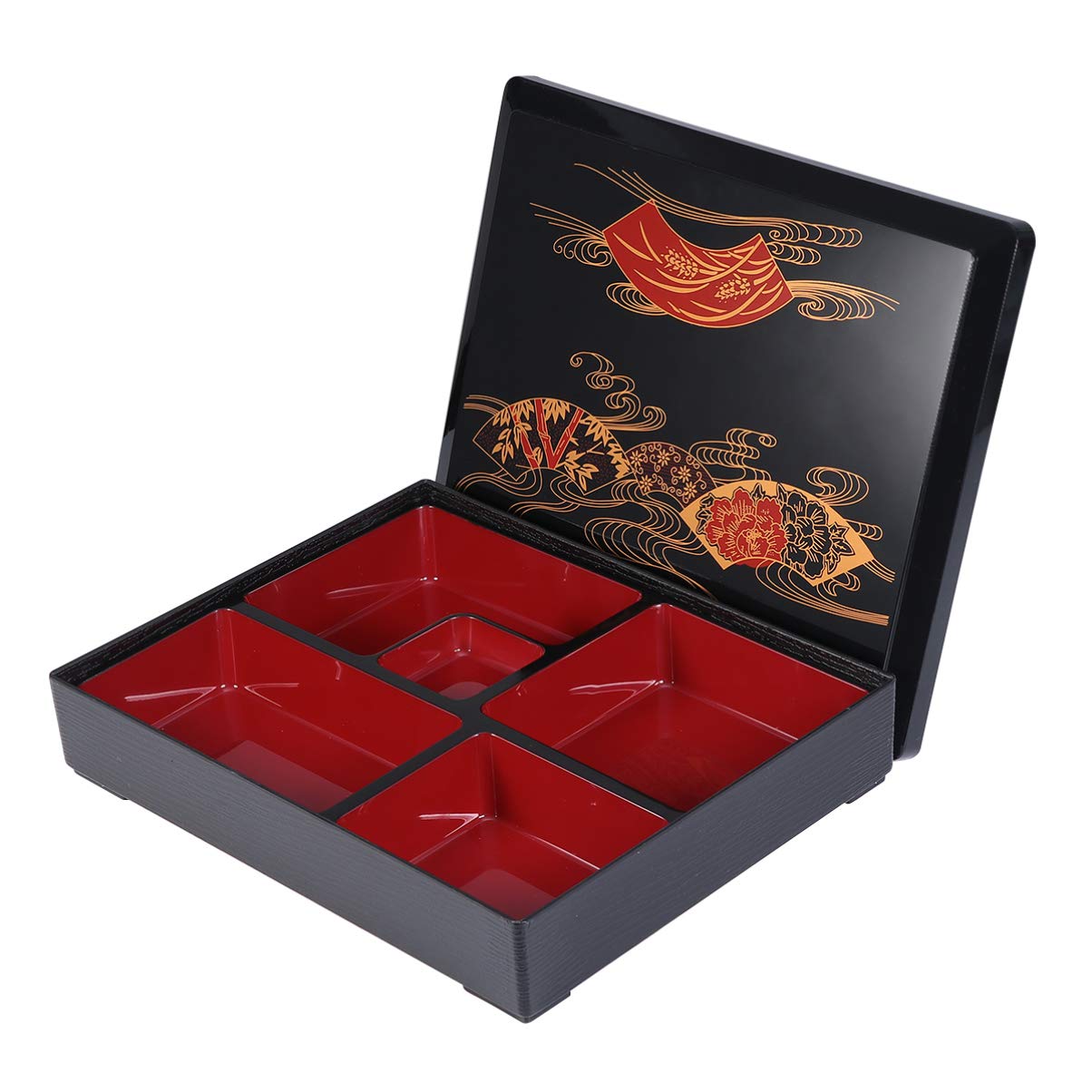 DOITOOL Bento Box Giapponese 5 Scomparti Laccato