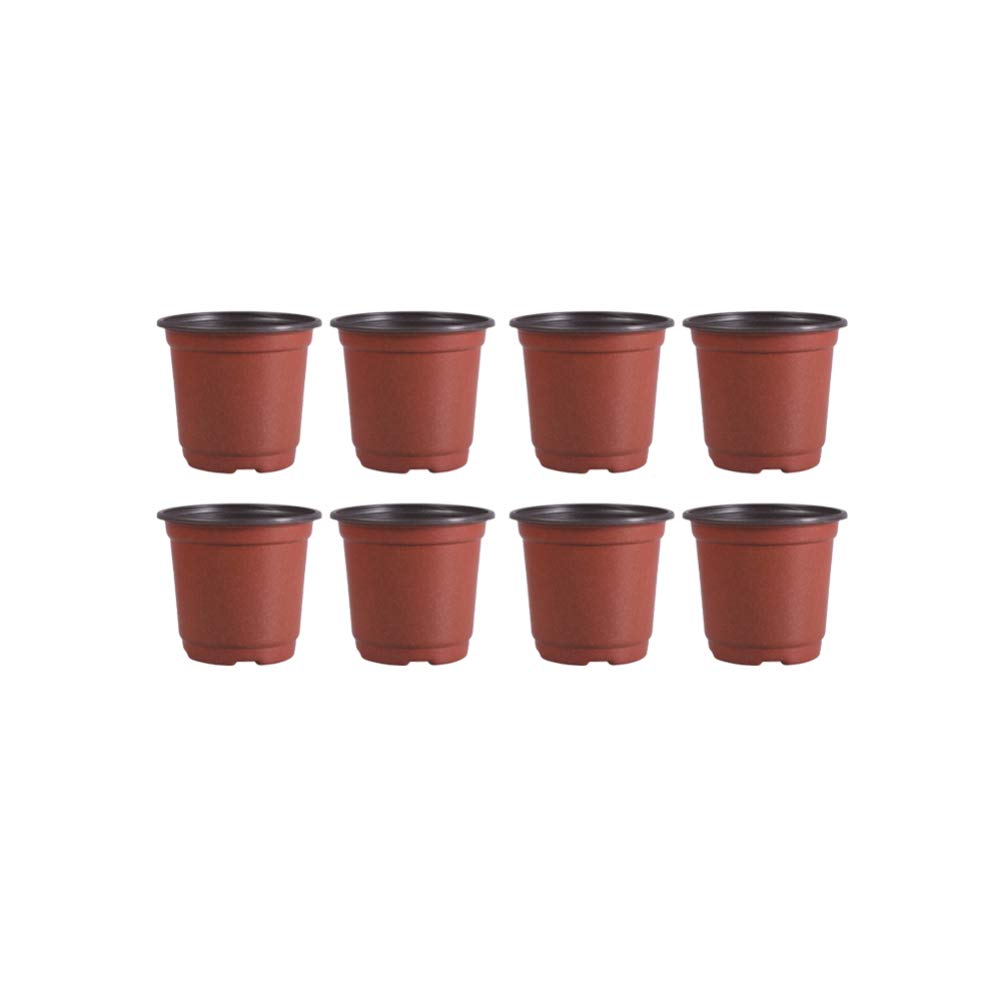 DOITOOL Vasi Plastica 12 cm 50 Pezzi con Fori Drenaggio