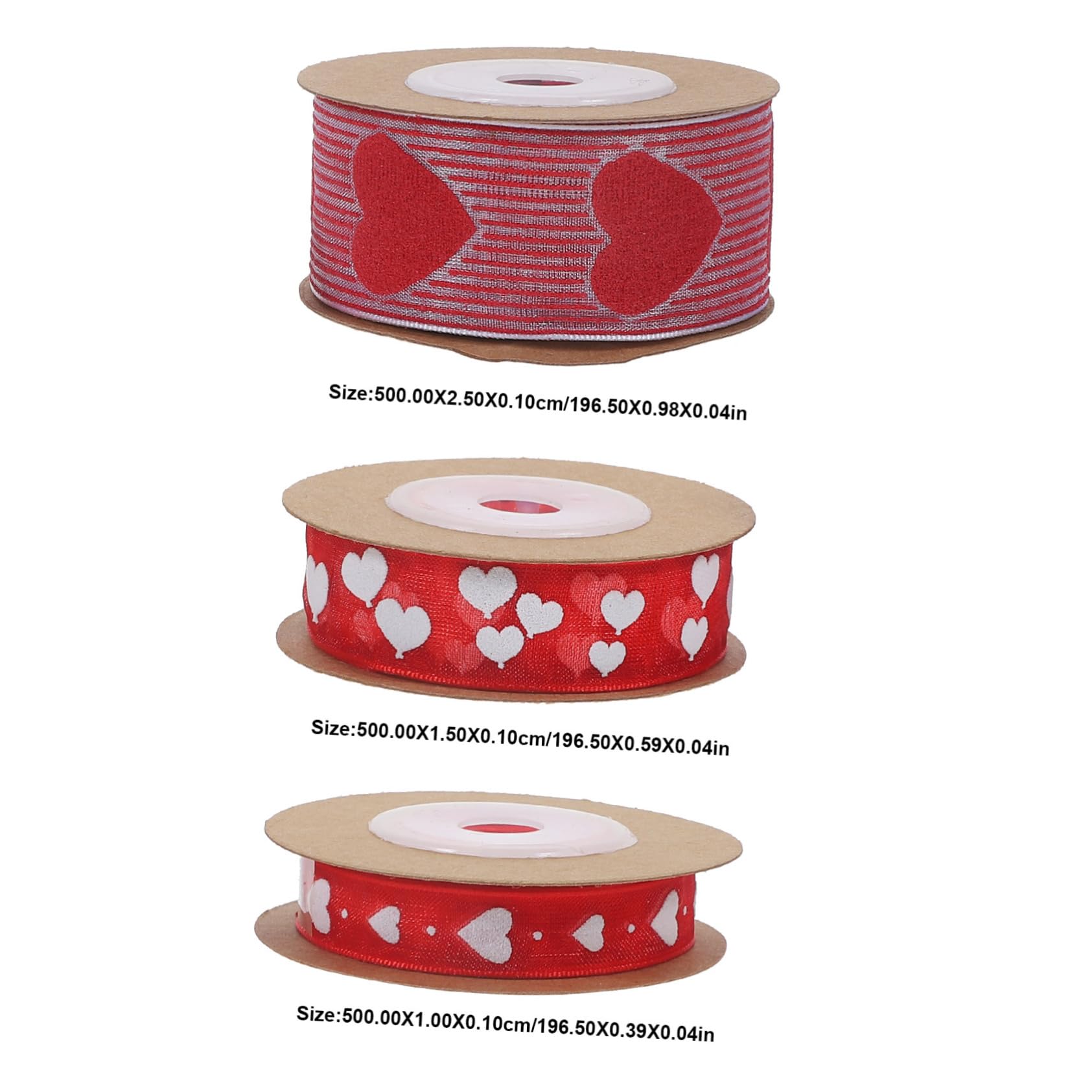 DOITOOL nastro cuore sottile 6 rotoli regalo resistente