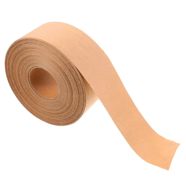 DOITOOL Nastro carta imballaggio 100 m scrivibile marrone
