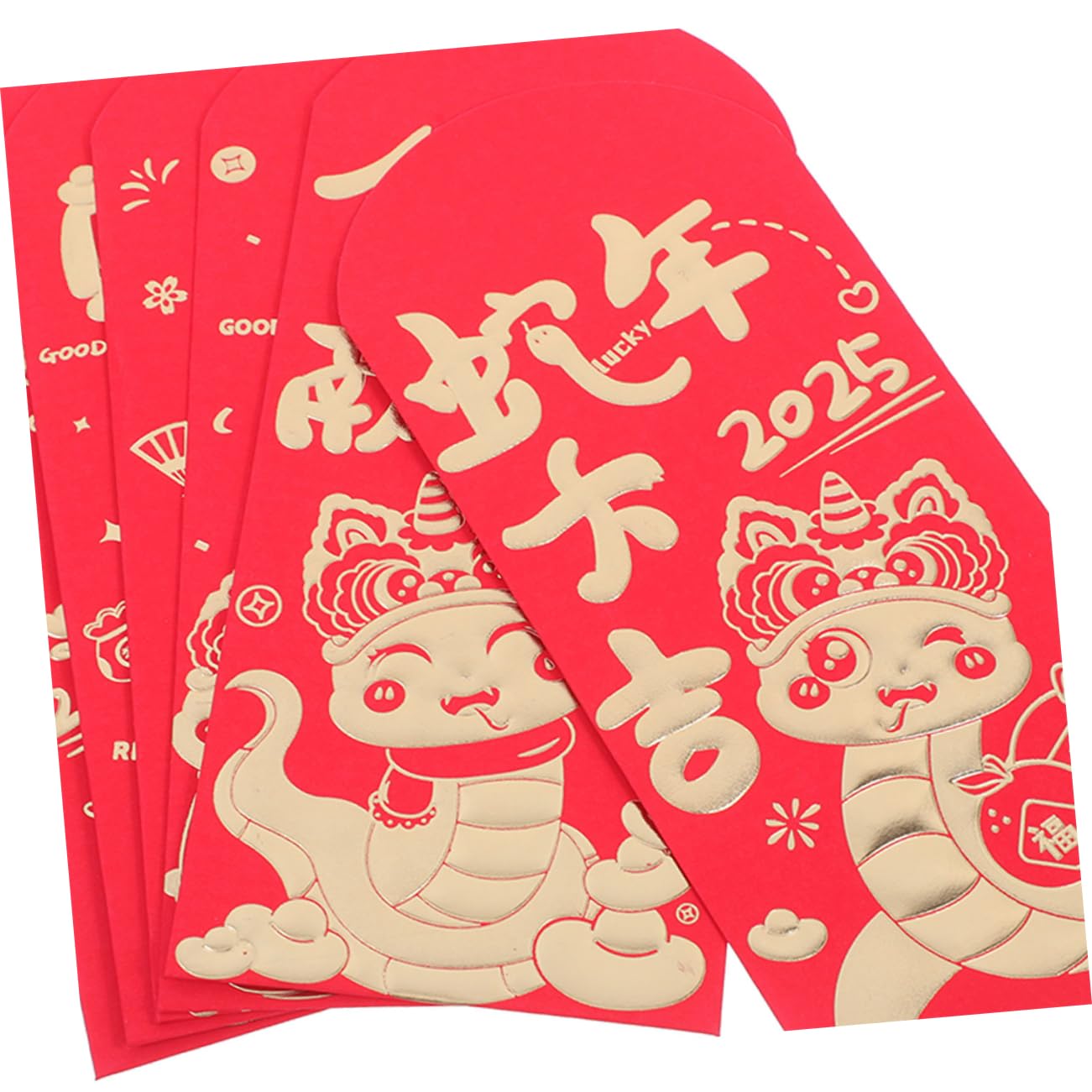 DOITOOL Buste Rosse Cinesi Carta 24 Pezzi 17x9 cm