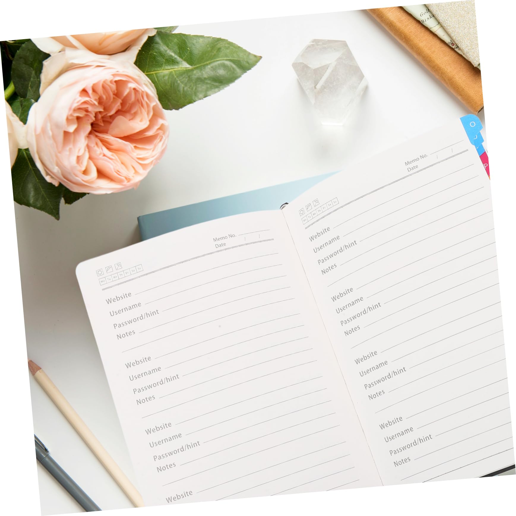 DOITOOL Quaderno Password A5 Carta Nero Registra Account