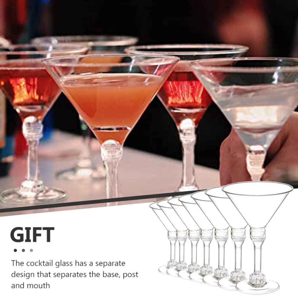 DOITOOL Martini Bicchieri Plastica Trasparenti 20 Pezzi