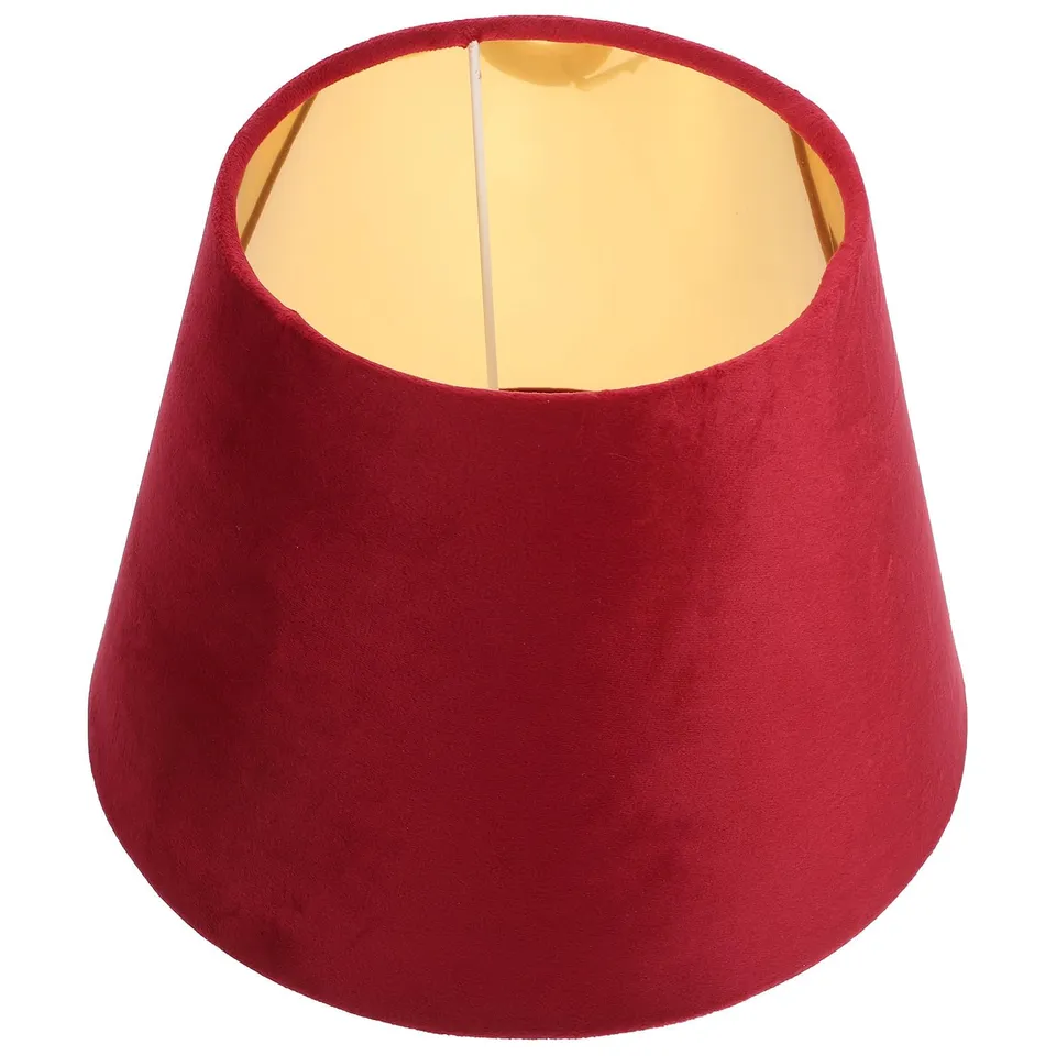 DOITOOL Paralume E27 in Tessuto Rosso per Comodino