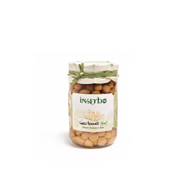 Inserbo ceci lessati bio 300 g in vetro