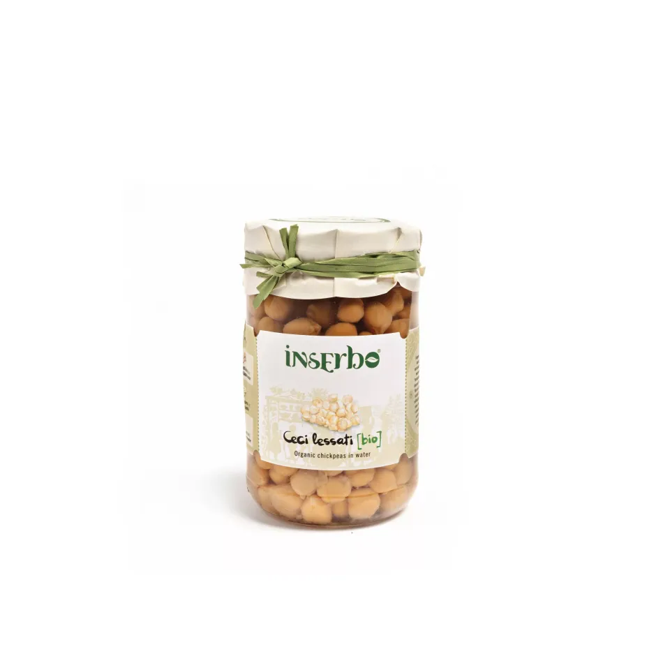 Inserbo ceci lessati bio 300 g in vetro