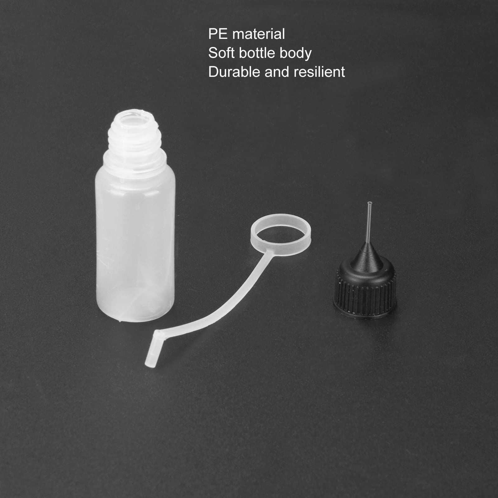 Saluaqui flaconi contagocce ago 10 ml 10 pezzi traslucidi