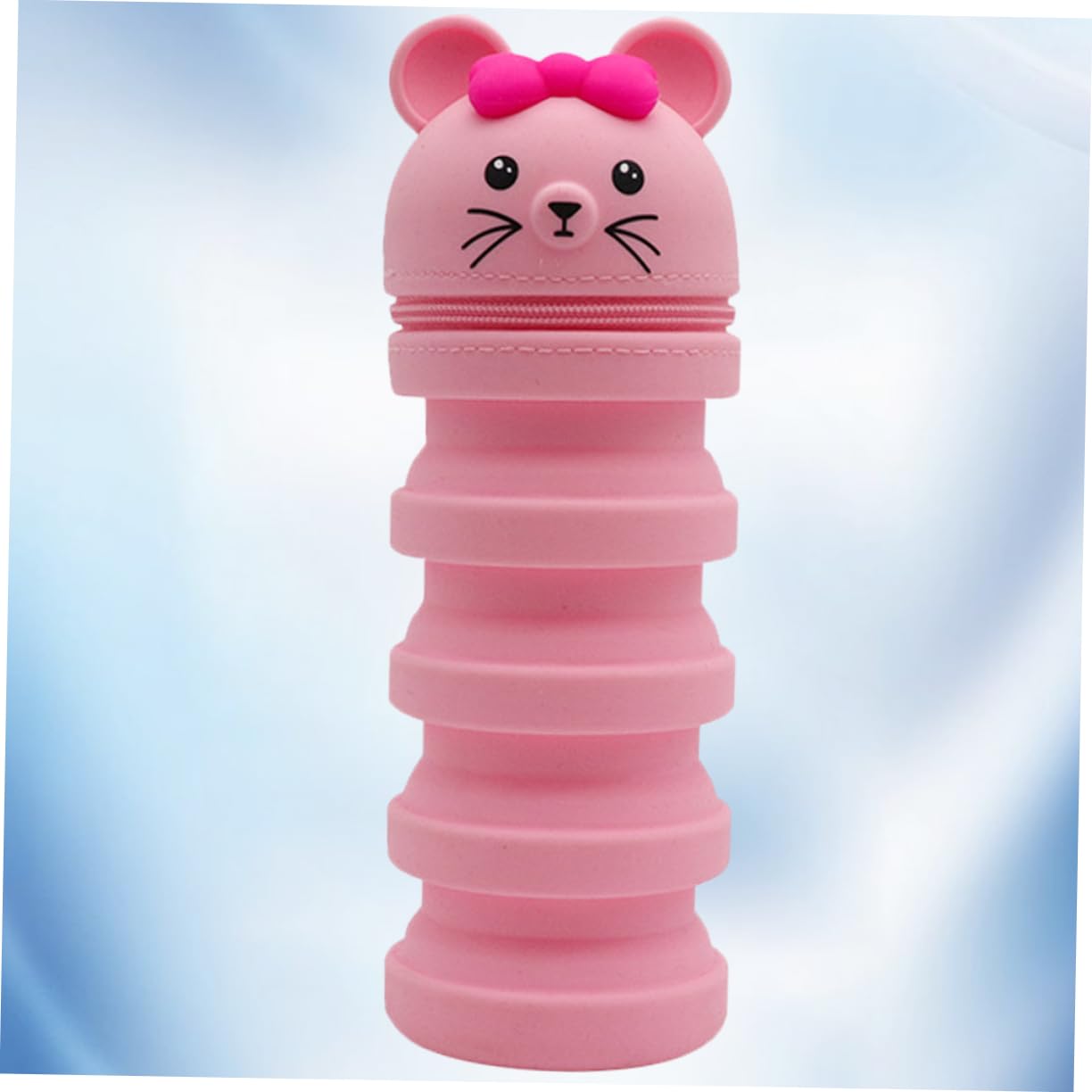 DOITOOL astuccio silicone topo rosa portapenne studenti
