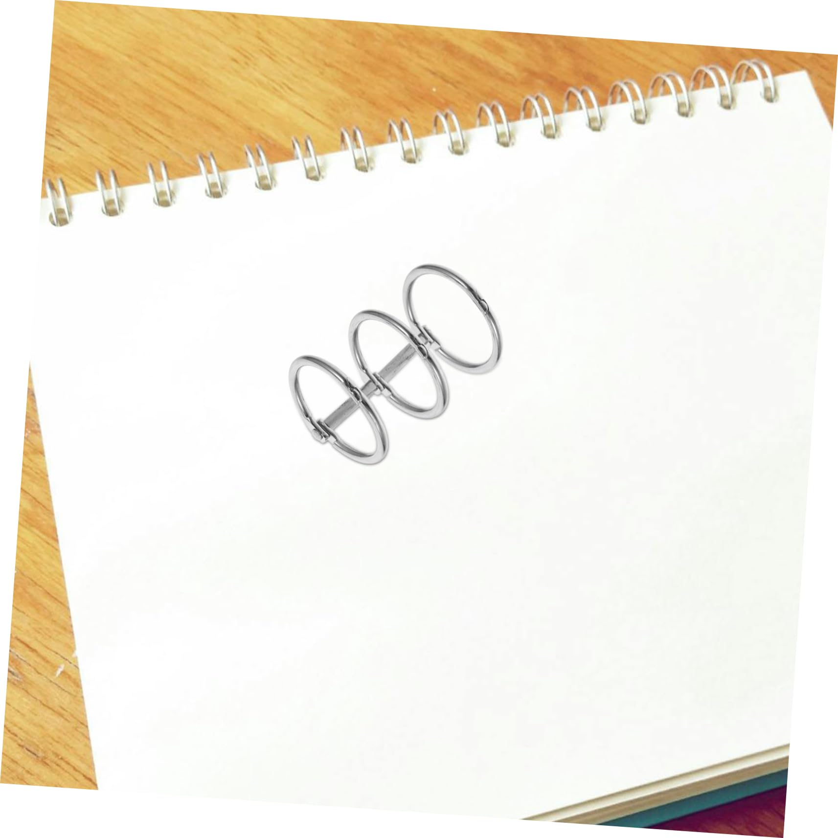 DOITOOL Anelli Raccoglitore Ferro 10pz 4x2,5 cm Argento