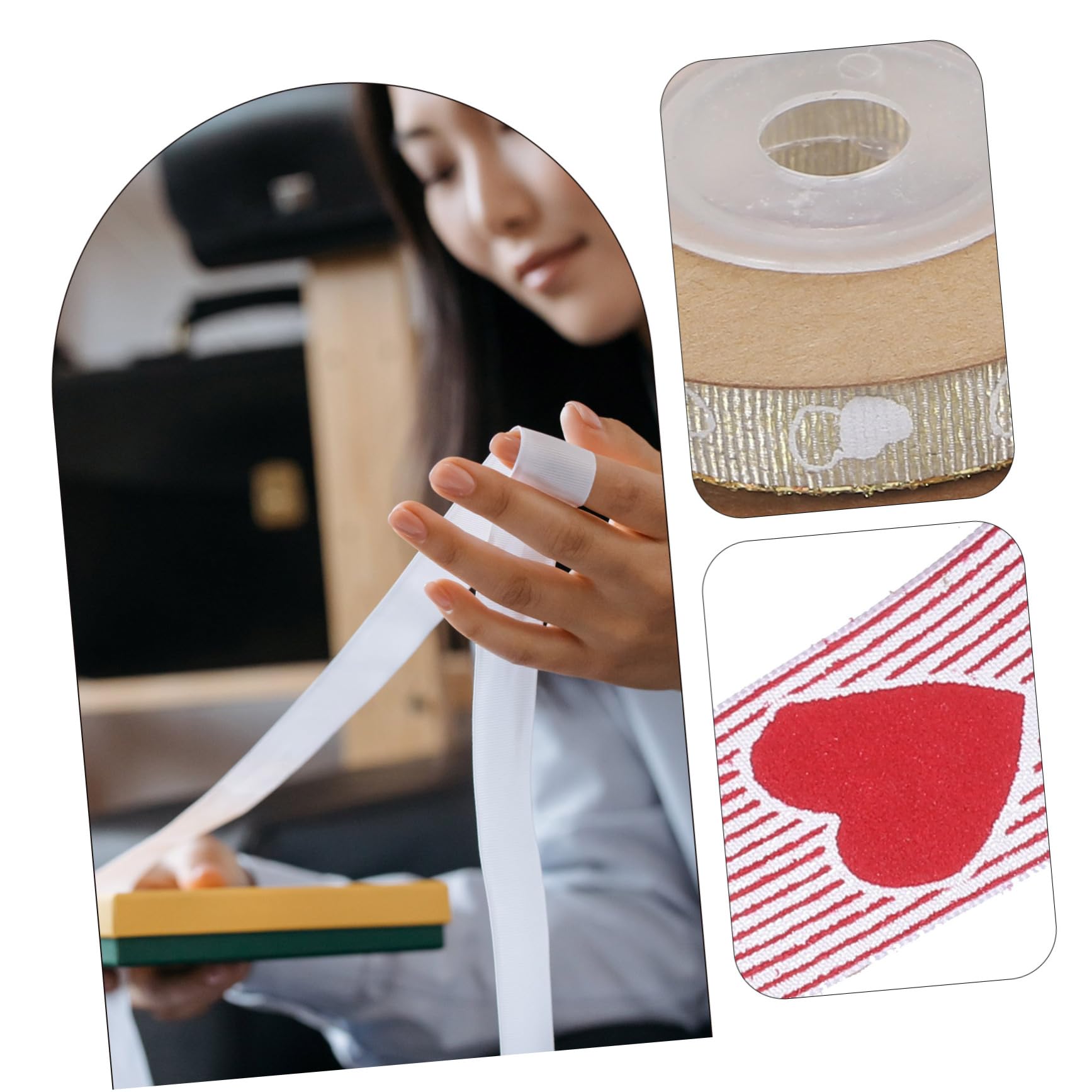 DOITOOL nastro cuore sottile 6 rotoli regalo resistente