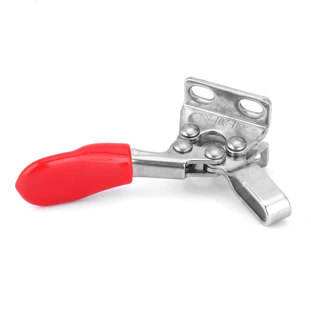 Saluaqui Morsetto a Levetta Inox 304 280Kg Base 4 Fori Gomma