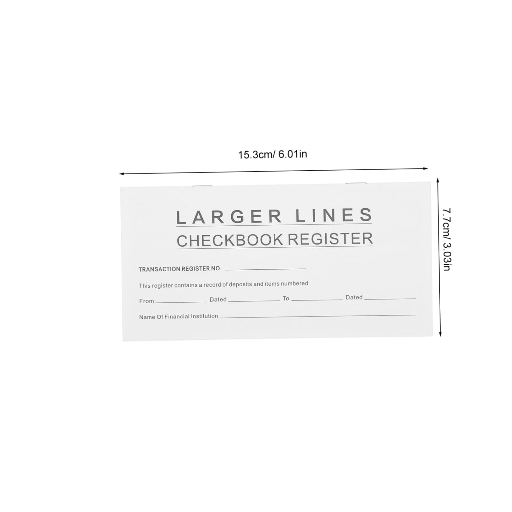DOITOOL Registro Assegni in Carta Bianco 12 Pezzi Ufficio