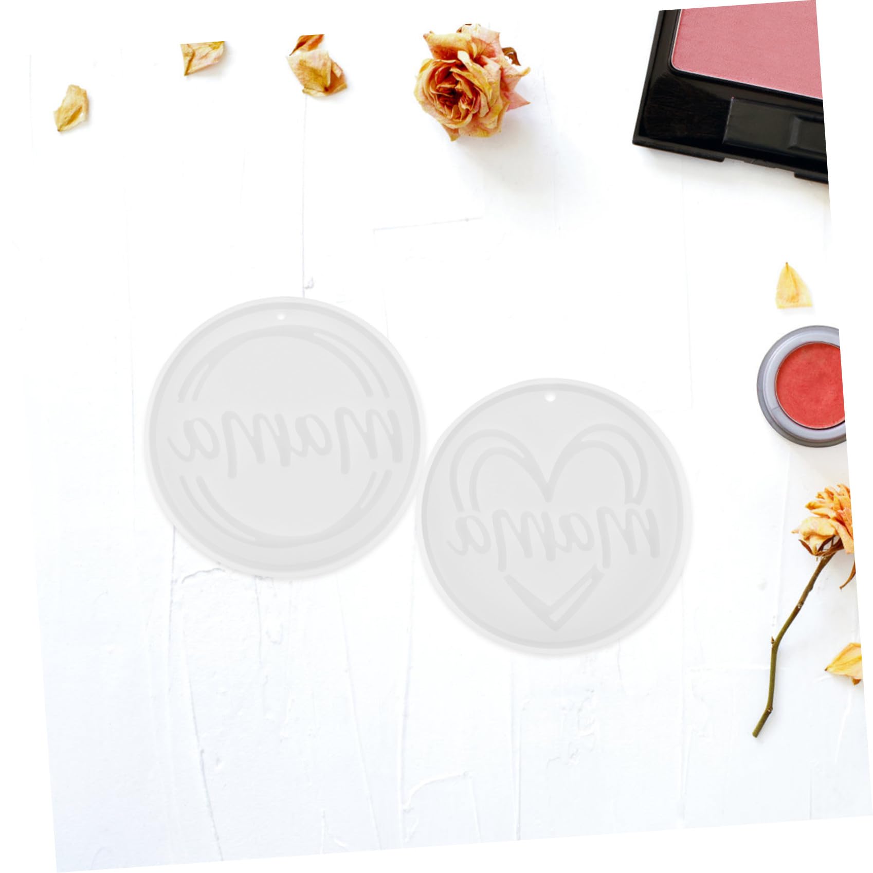 DOITOOL 2 stampi silicone Mom portachiavi resina antiaderenti