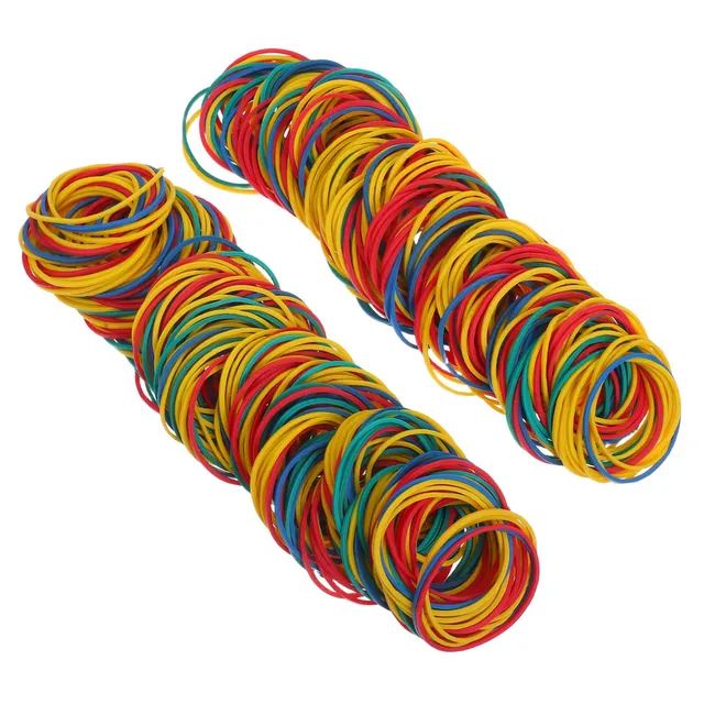 DOITOOL Elastici Piccoli Colorati 600 Pezzi Gomma 3,8 cm