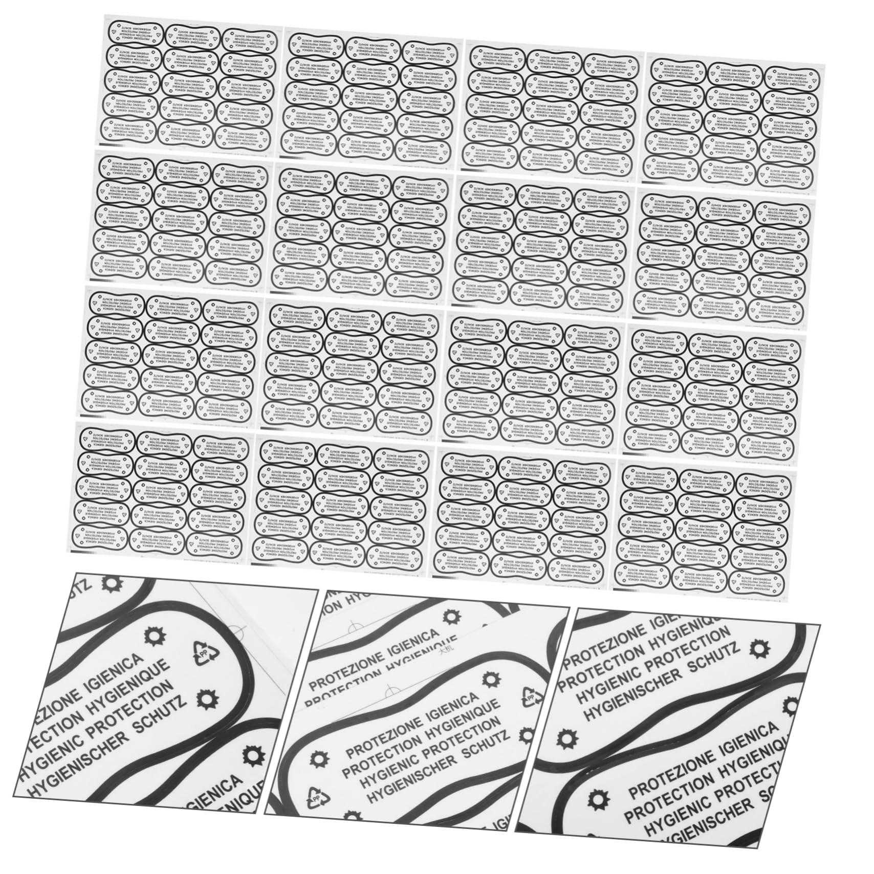 DOITOOL Adesivi Protettivi Costume 100 Pezzi PVC Assortiti