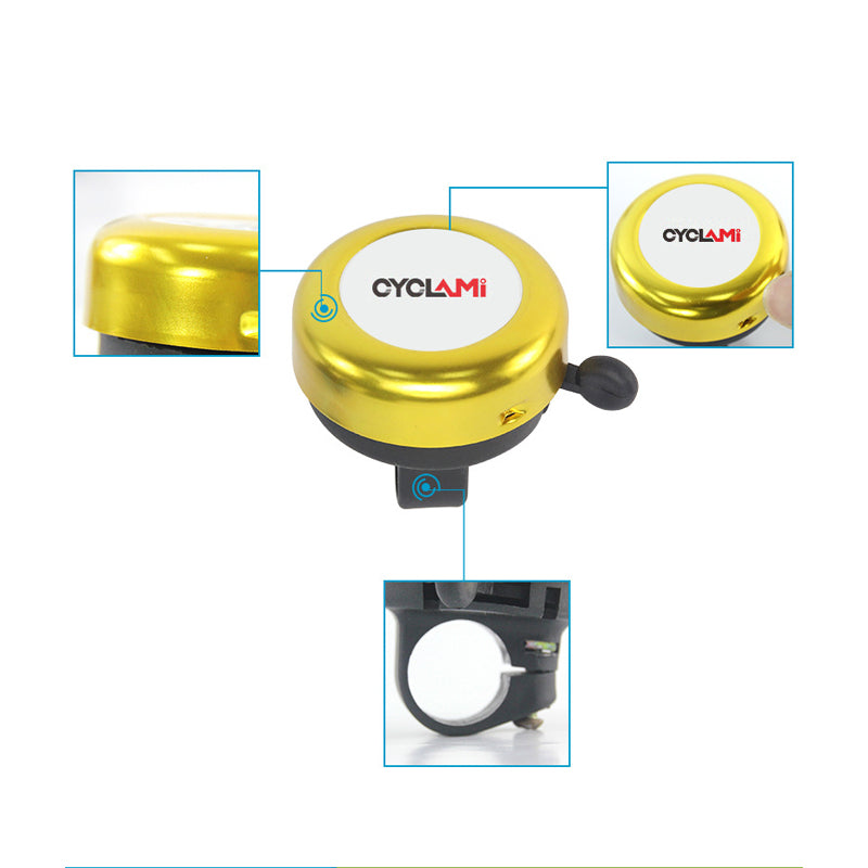 Yexati Cyclami campanello bici in alluminio suono chiaro