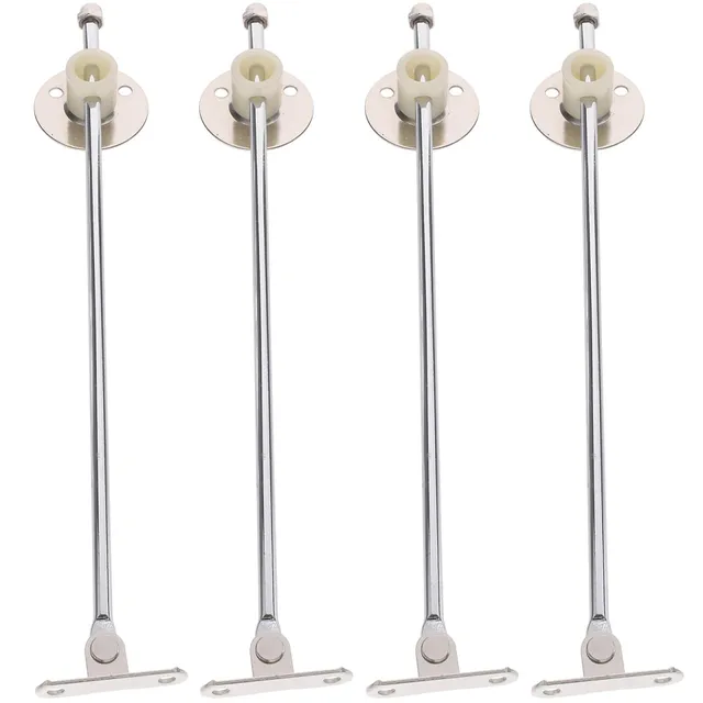 DOITOOL Supporto Coperchio 23 cm Cerniere Ferro 4 Pezzi Argento