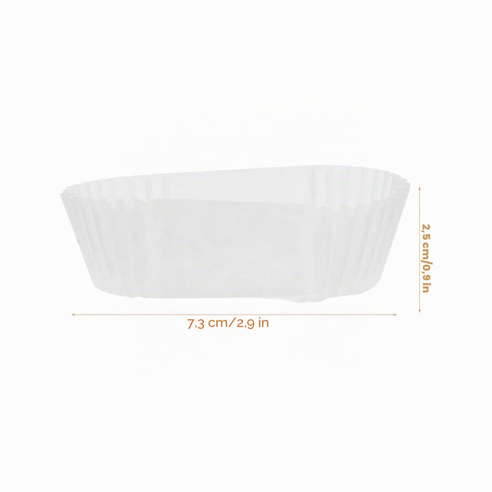 DOITOOL Pirottini Carta Barchetta Muffin 7,3 cm Forno