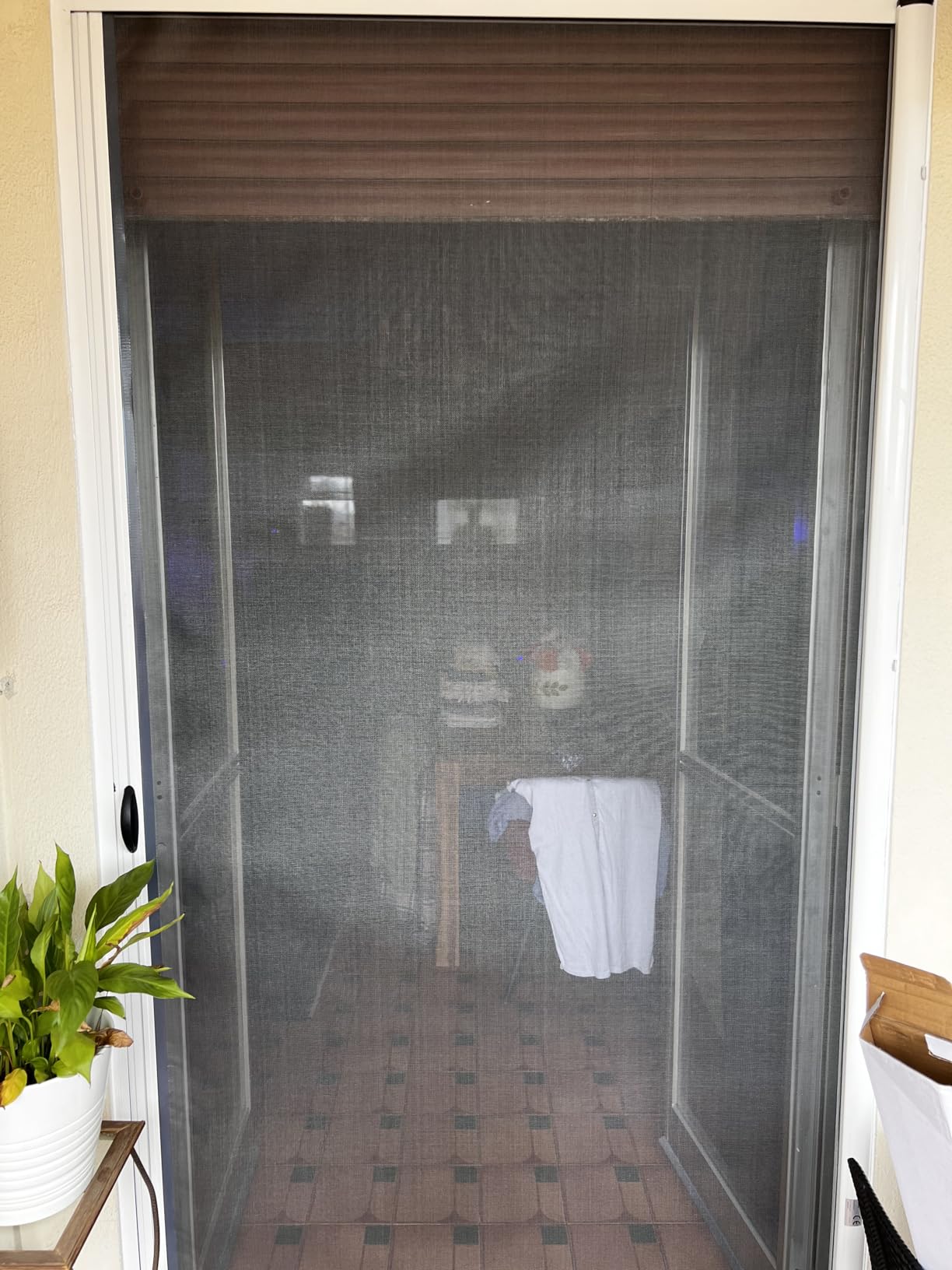GrecoShop zanzariera a rullo 150x250 porta bianca alluminio