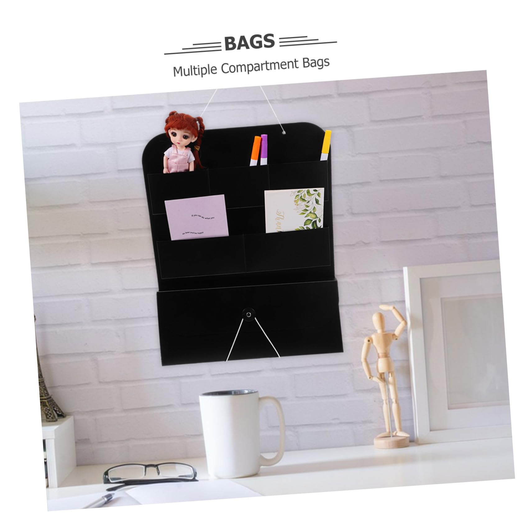 DOITOOL Organizer File da Parete PP Scomparti Multipli