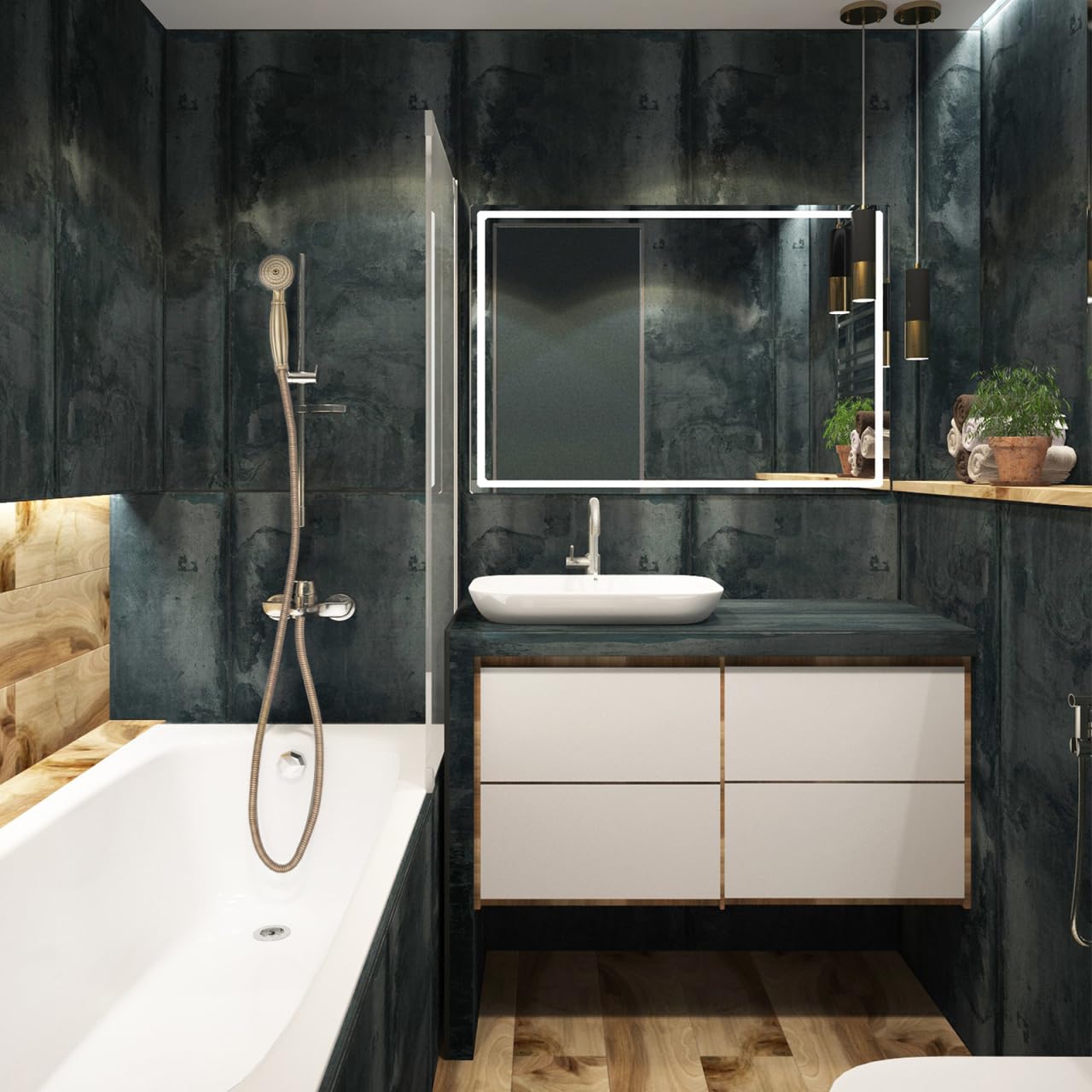 DOITOOL Soffione Doccia Retrò Ottone Bronzo Antigoccia