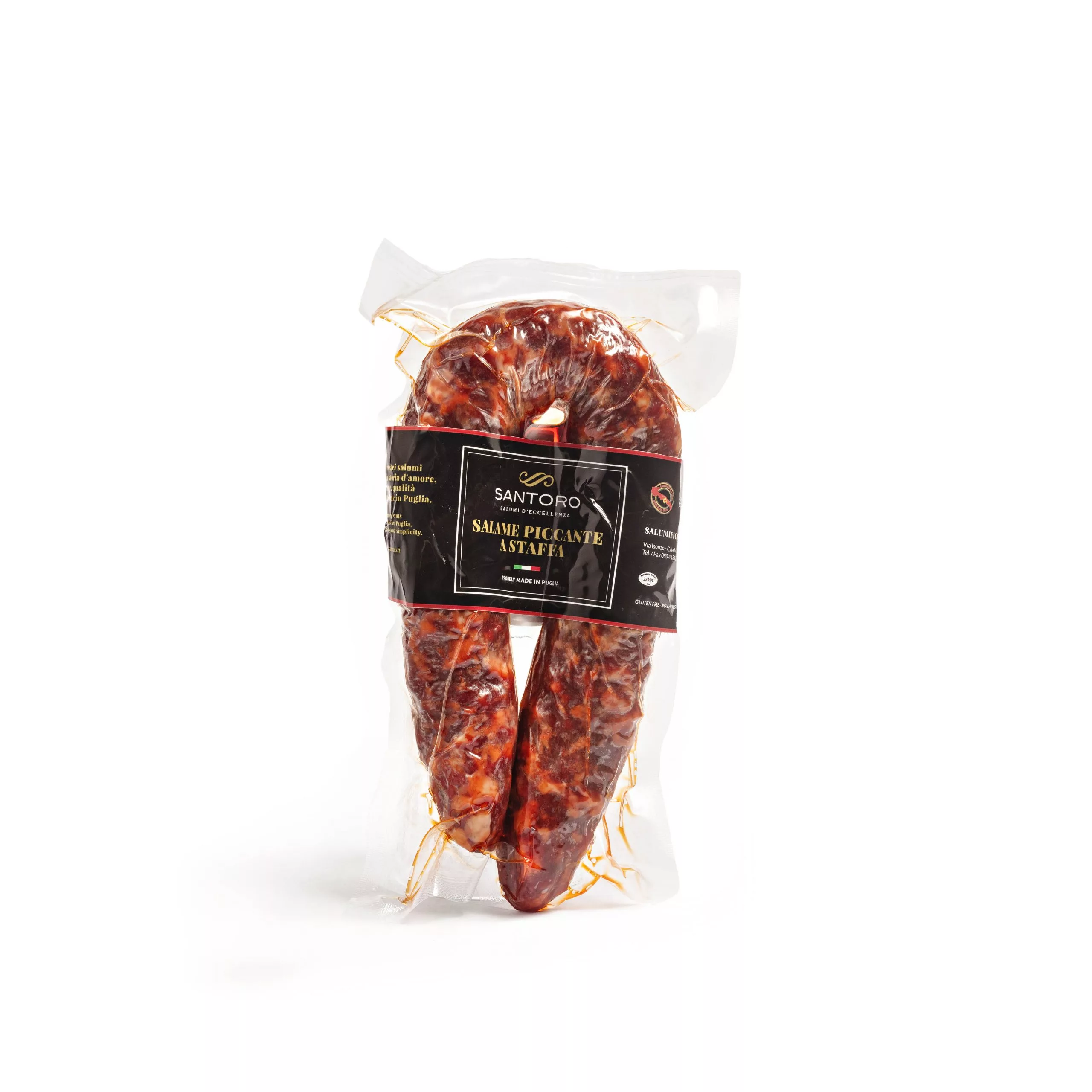 Salame a Staffa piccante pugliese 400 g