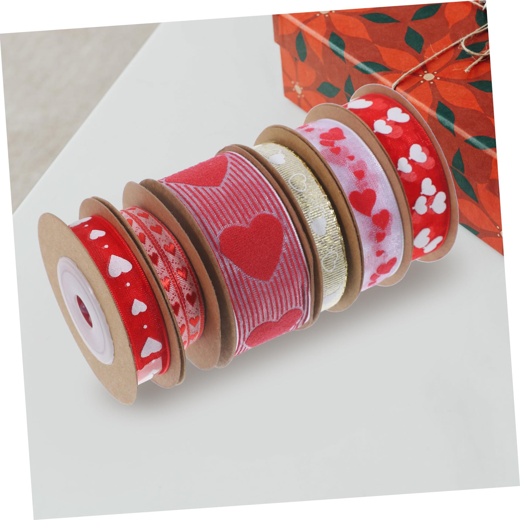 DOITOOL nastro cuore sottile 6 rotoli regalo resistente