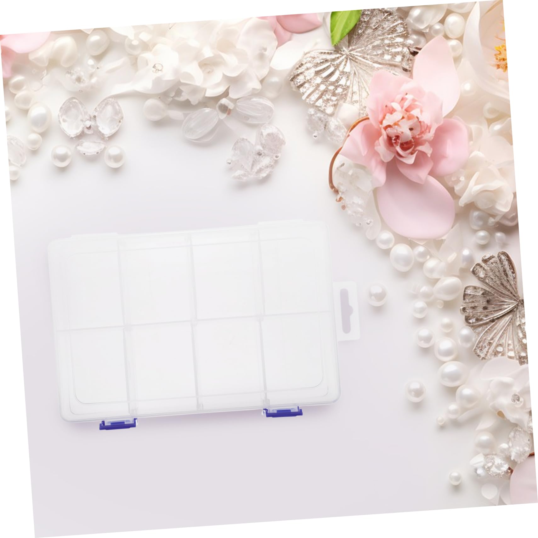 Doitool scatole organizer plastica trasparente 2 pezzi 20 cm
