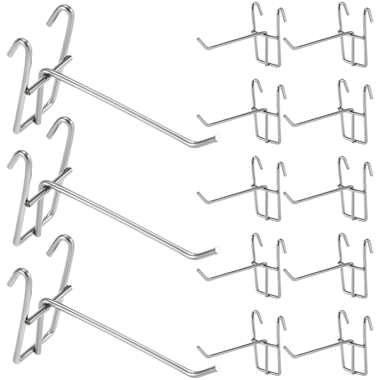 DOITOOL Ganci per Pannelli Forati 30 Pezzi 10 cm Ferro