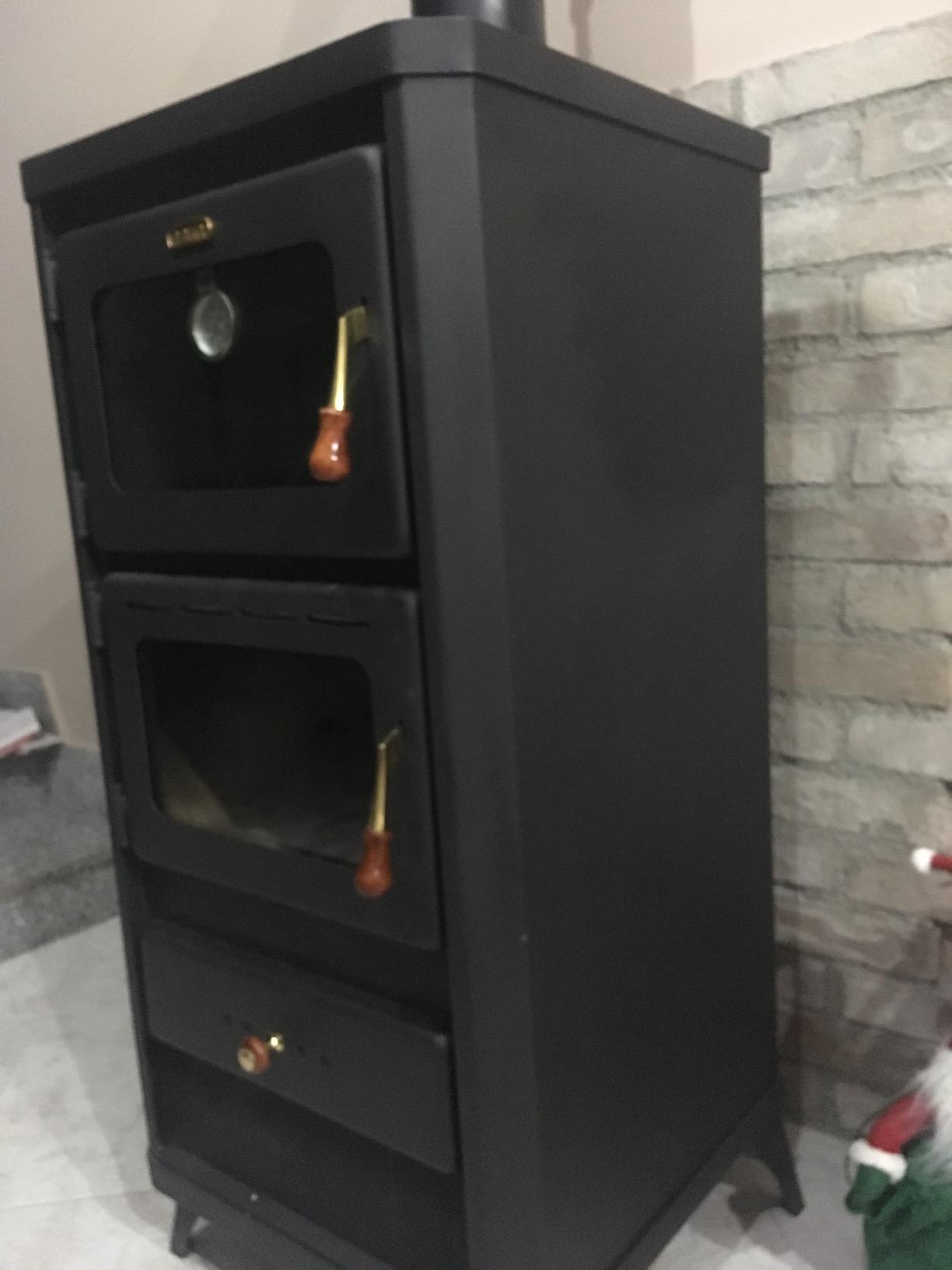 GrecoShop 5805 Stufa a Legna Ghisa 5/8 kW 140 mc