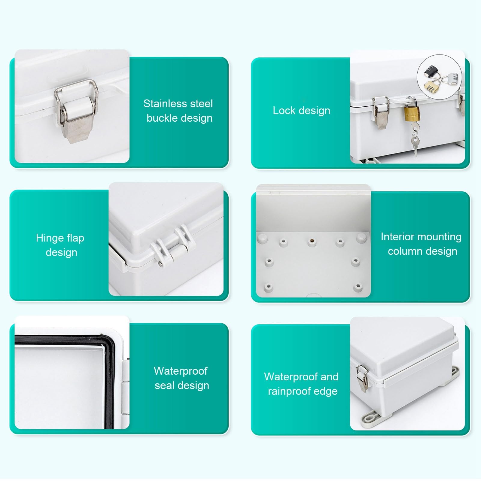 Saluaqui Cassetta Derivazione IP66 in ABS con Coperchio