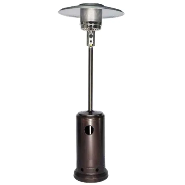 GrecoShop Patio stufa fungo a gas esterno 15 kW con ruote