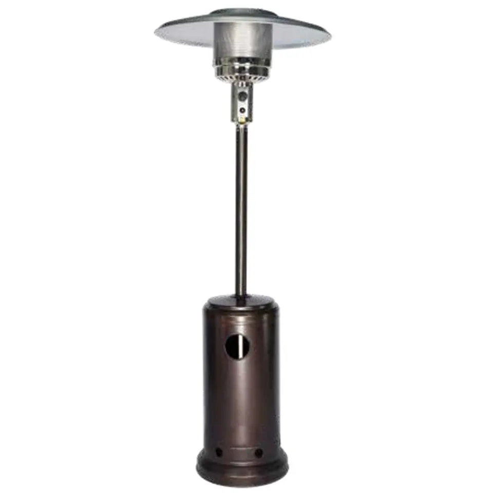 GrecoShop Patio stufa fungo a gas esterno 15 kW con ruote