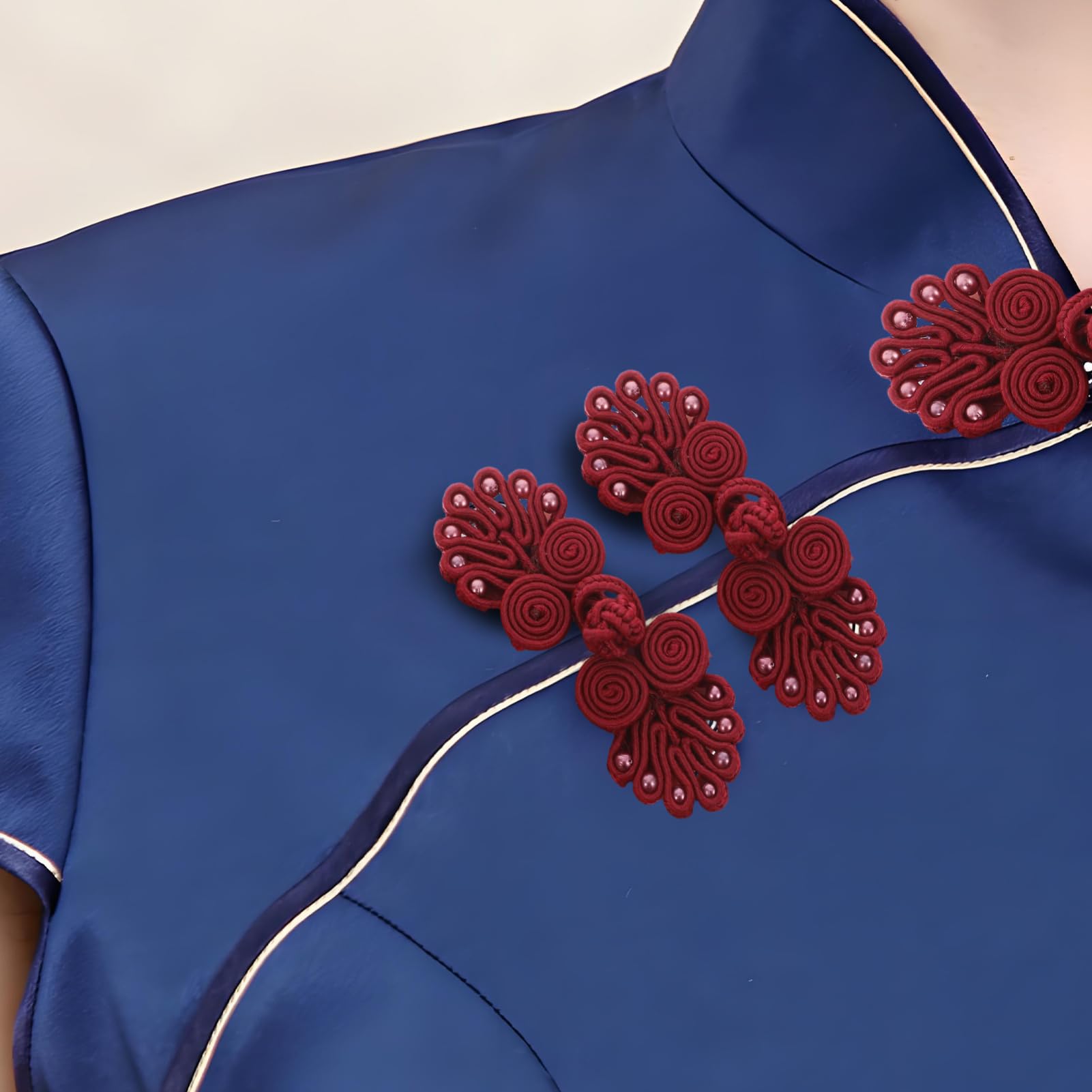 DOITOOL Bottoni Nodo Cinese 100 Paia per Cheongsam Cucito