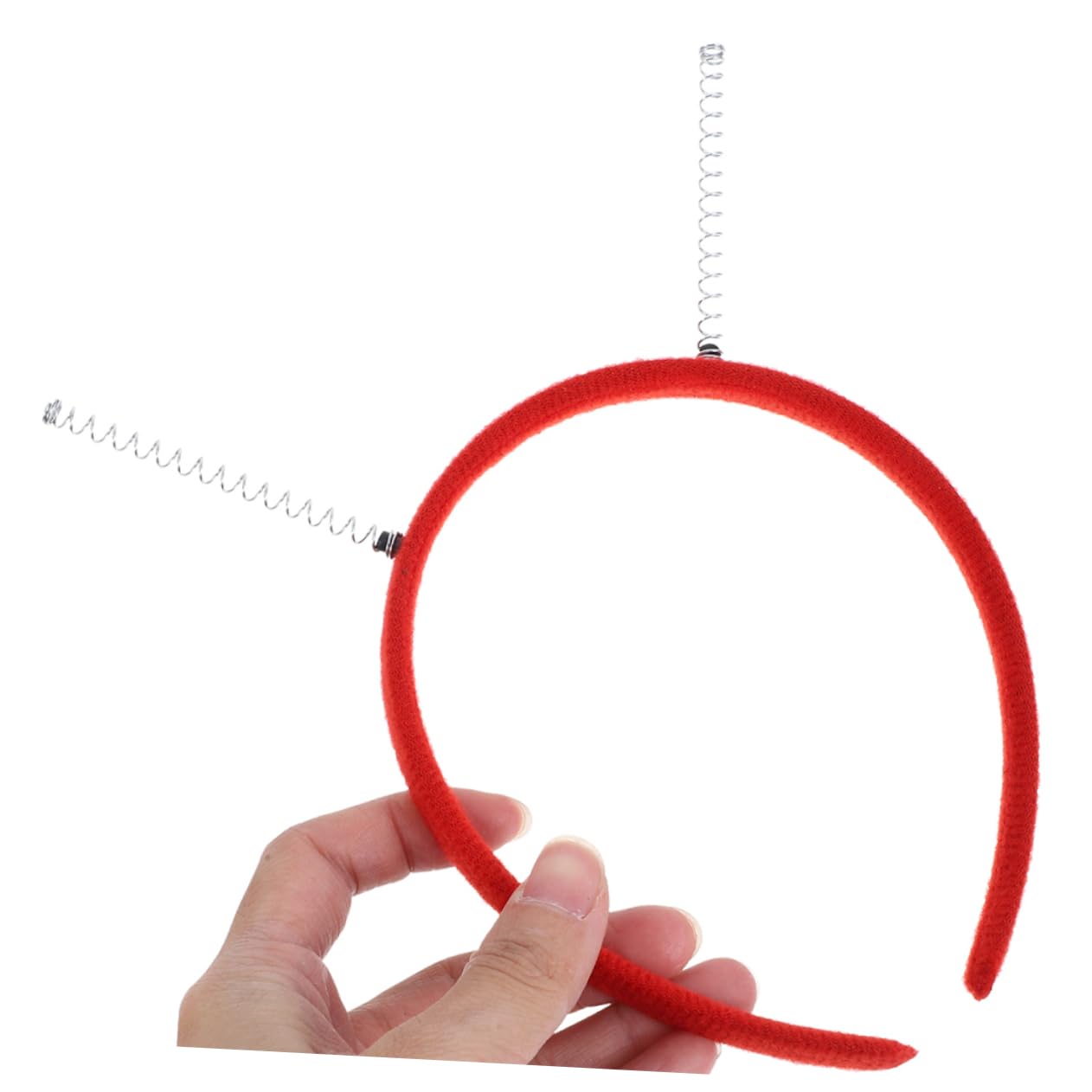 DOITOOL Fasce Capelli con Antenna 12 Pezzi Rosse Carnevale