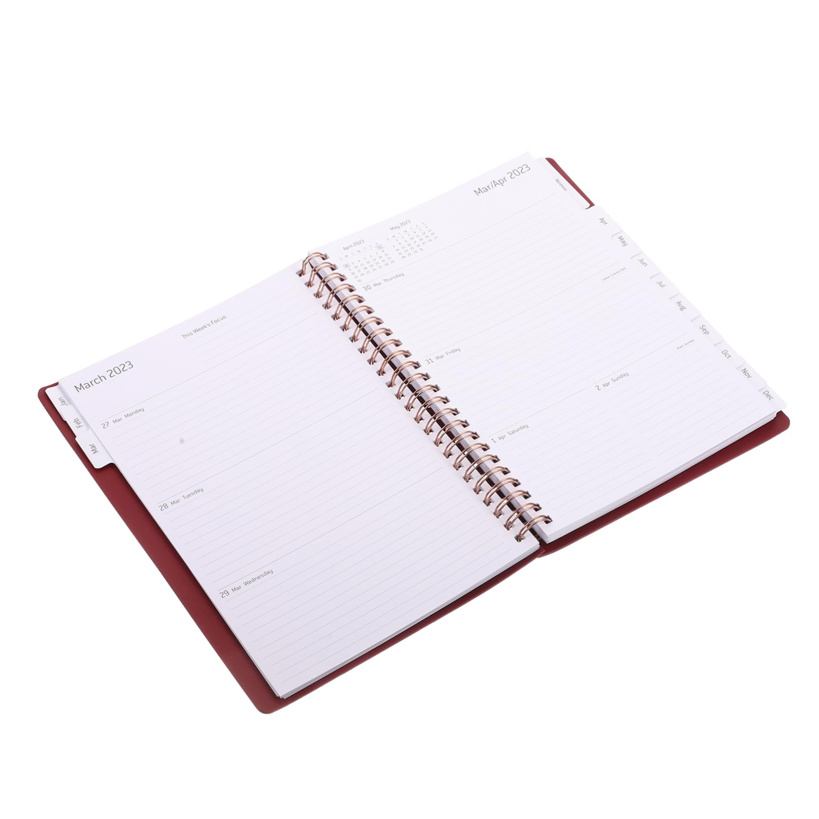 DOITOOL Planner 2023 Spirale Blocco Note Nero Carta