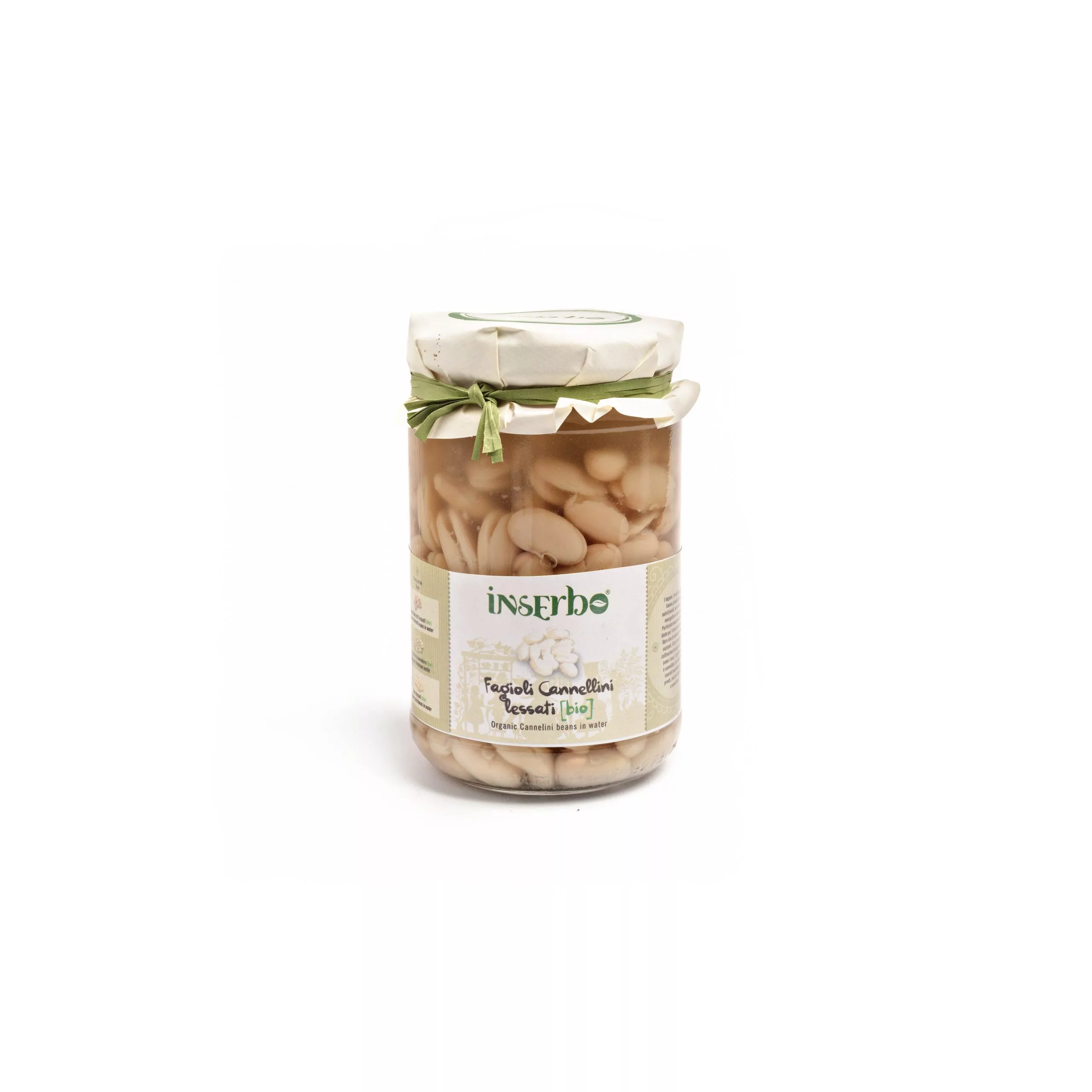 Inserbo Fagioli Cannellini Bio fagioli 300 g in vetro
