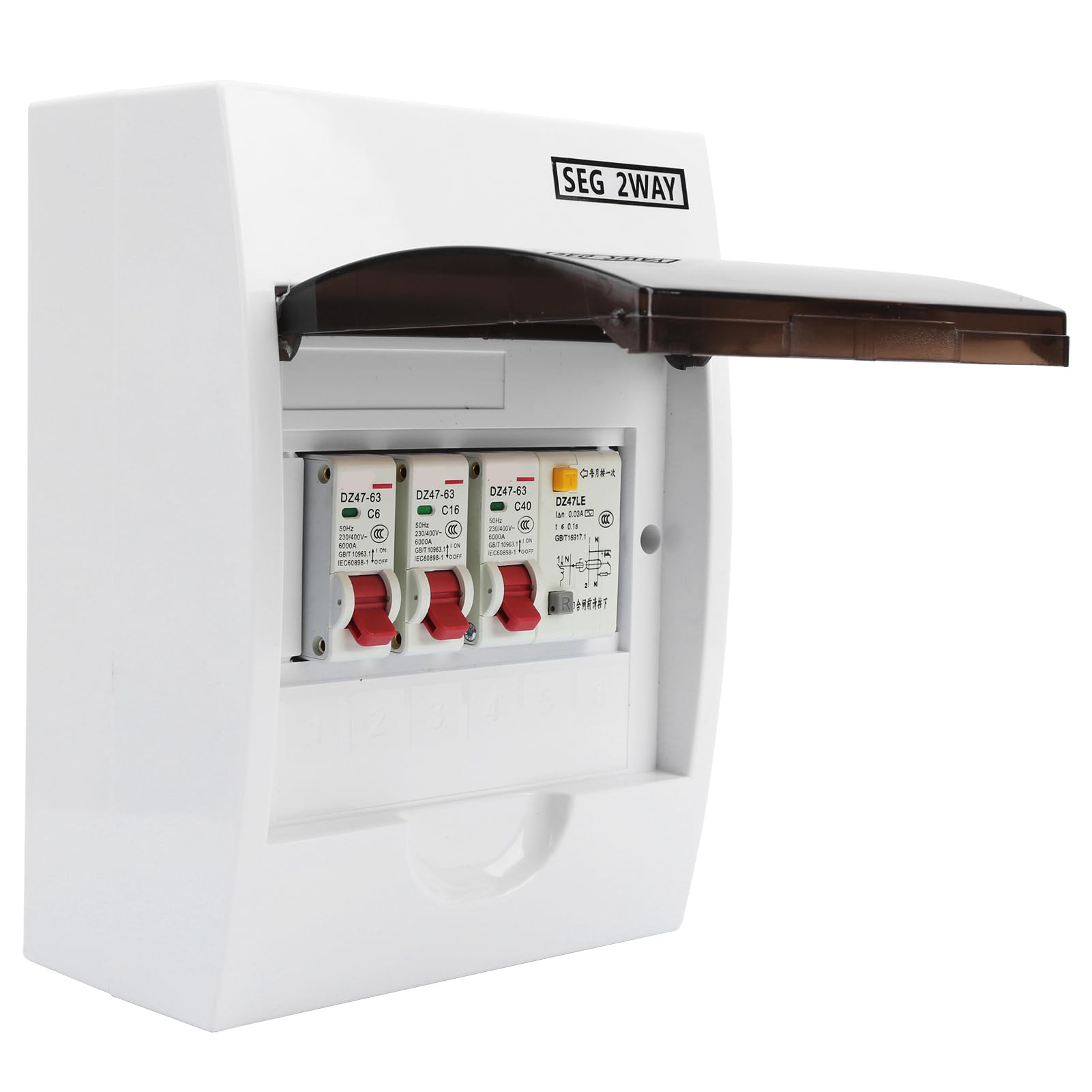Saluaqui scatola fusibili 2 vie RCD 40A ABS