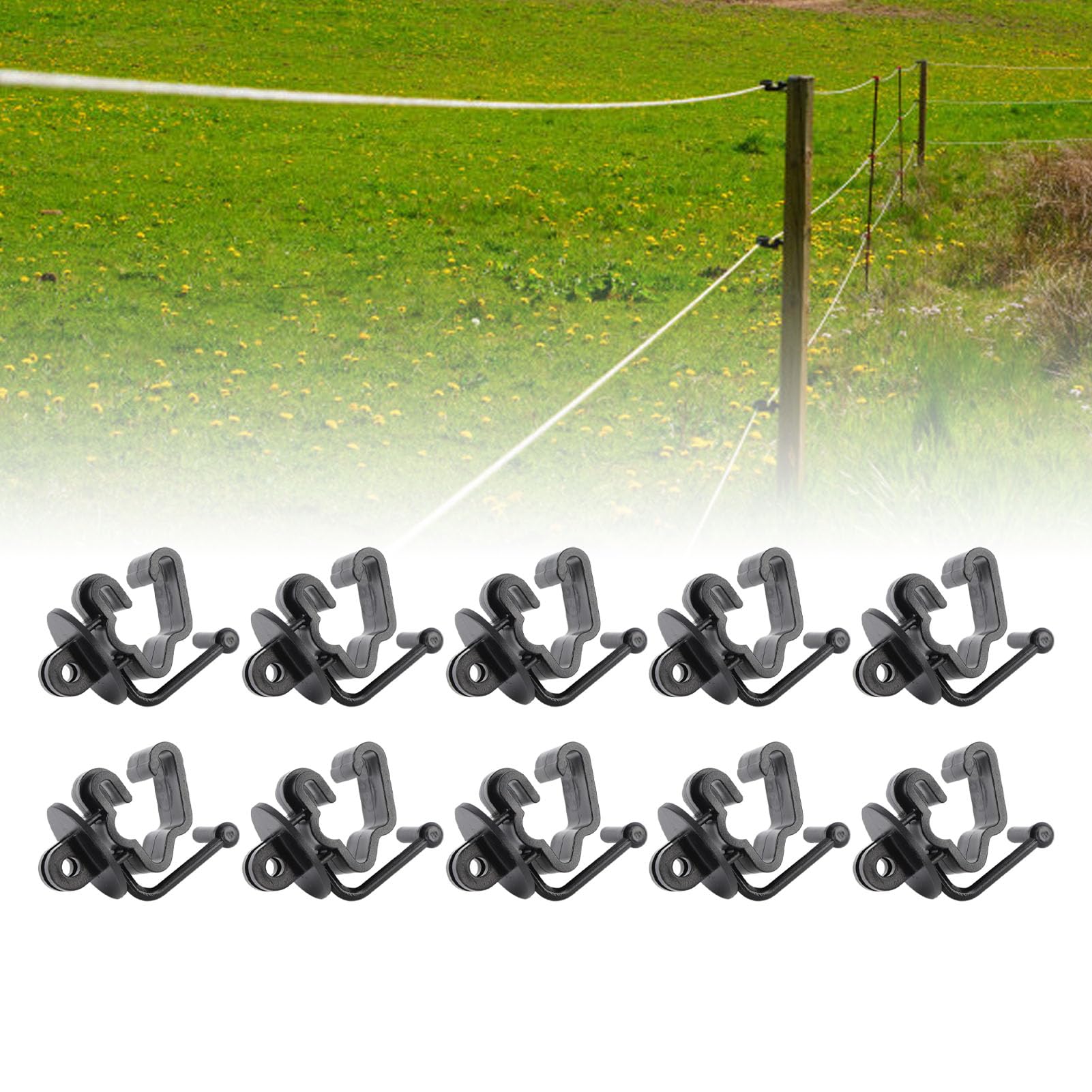 Saluaqui T Post Isolatore Recinto Elettrico Plastica 25 pz