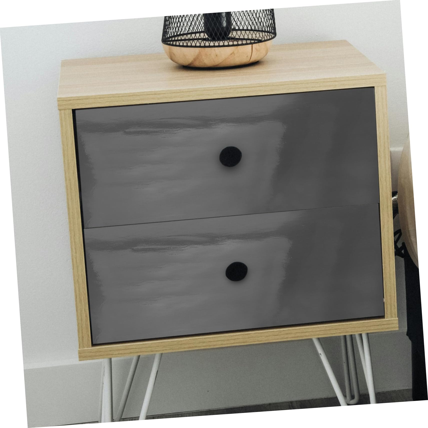 Doitool Pellicola Adesiva Grigio Scuro 100x30,5 cm per Mobili
