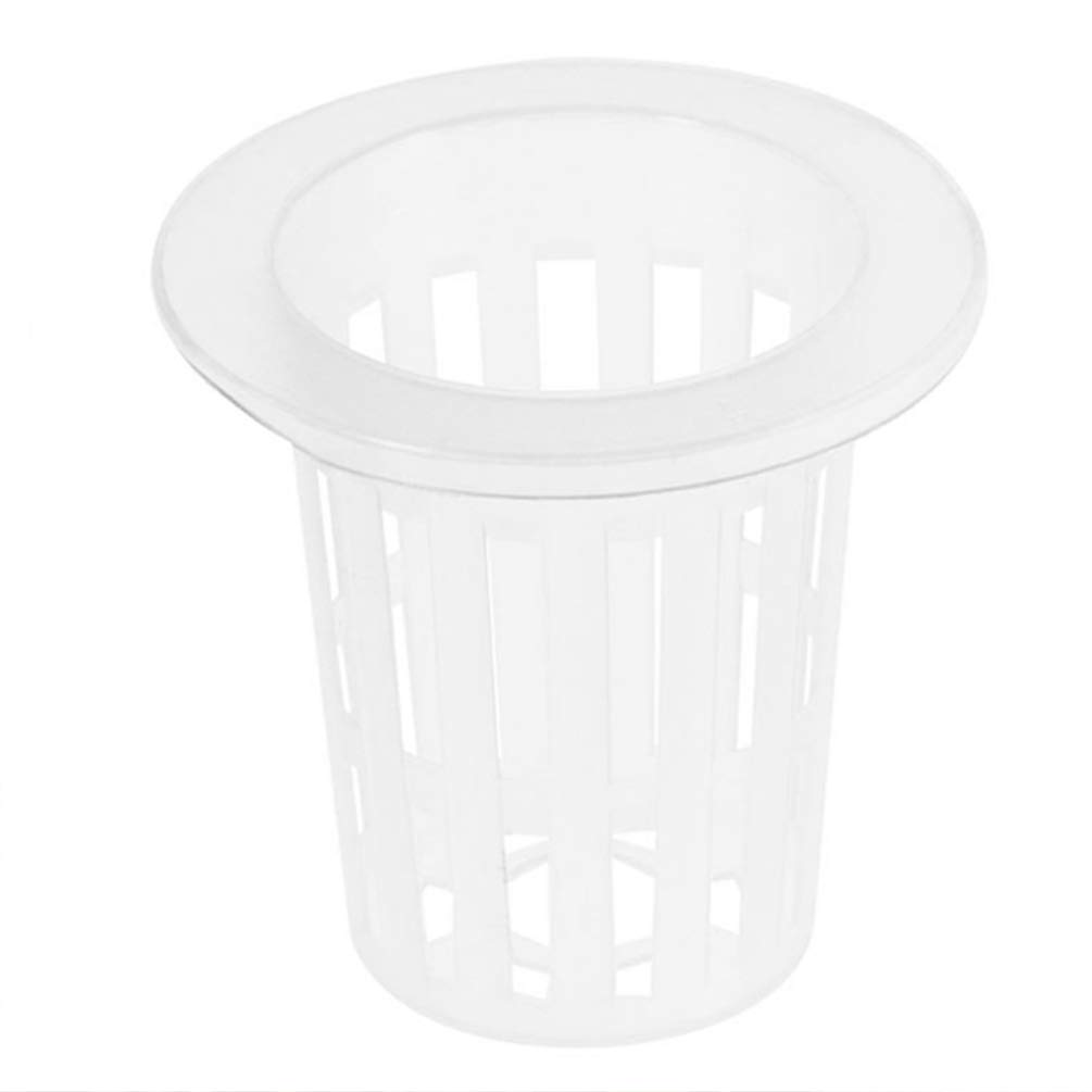 DOITOOL Vasetti a Rete Idroponica Bianchi 100 Pezzi Plastica