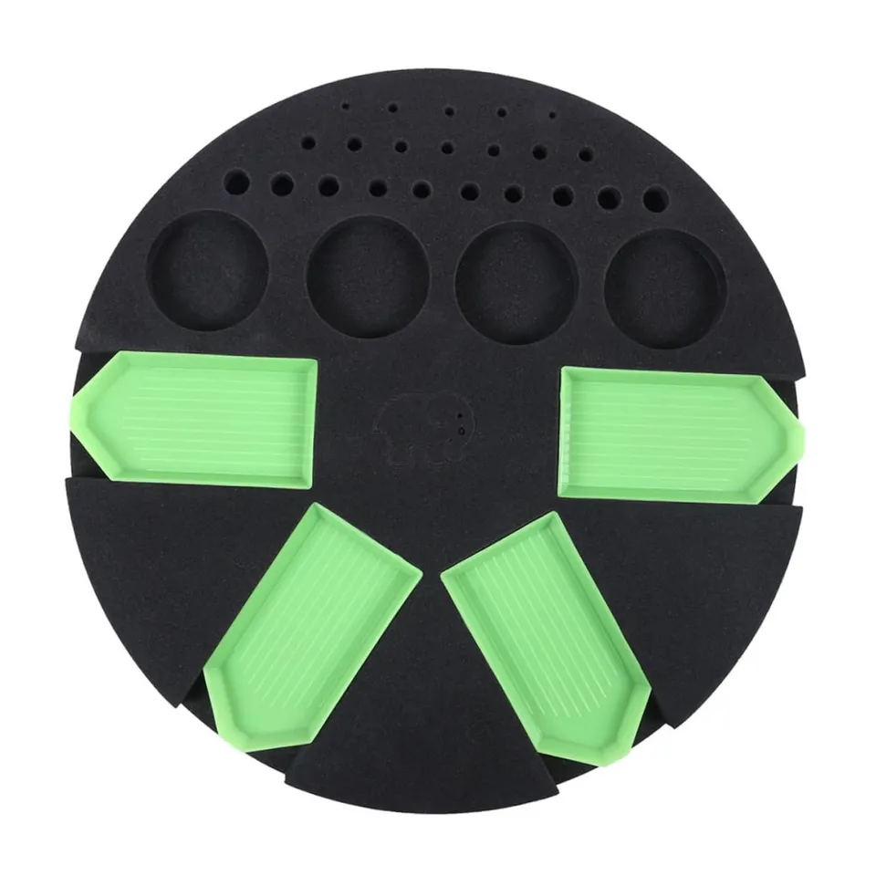 DOITOOL Vassoio Silicone Nero Diamond Painting 4 Piastre